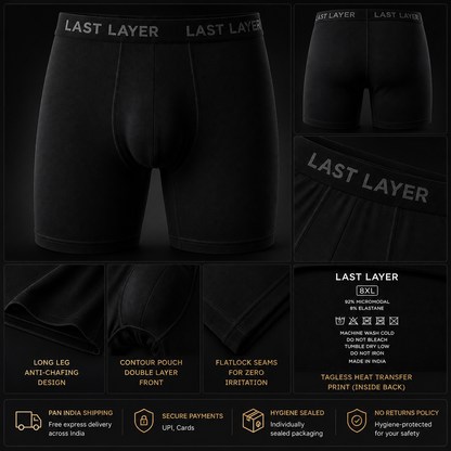 Trunks (Black) - Men's Underwear