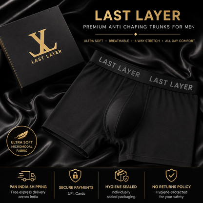 Trunks (Black) - Men's Underwear